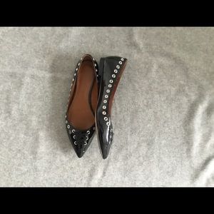 Coach black patent flats, size 6.5.
